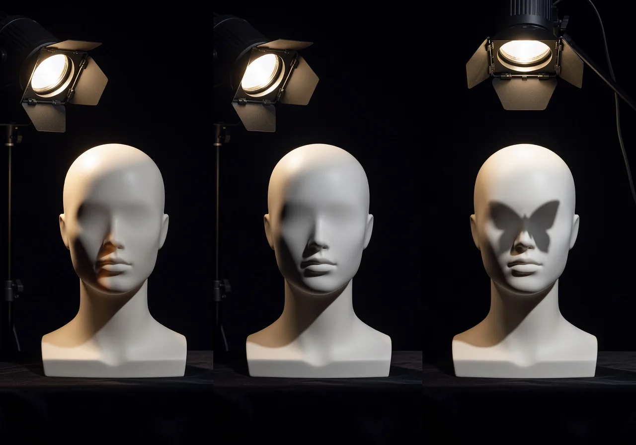 Image corps – Même visage, trois schémas Image corps – Même visage, trois schémas