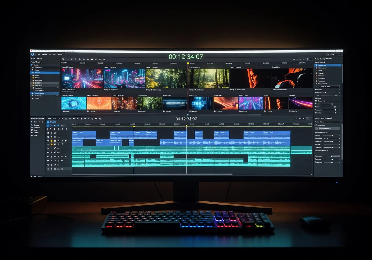 Image corps – Timeline d’un spot 30 s avec plans et pistes audio Image corps – Timeline d’un spot 30 s avec plans et pistes audio