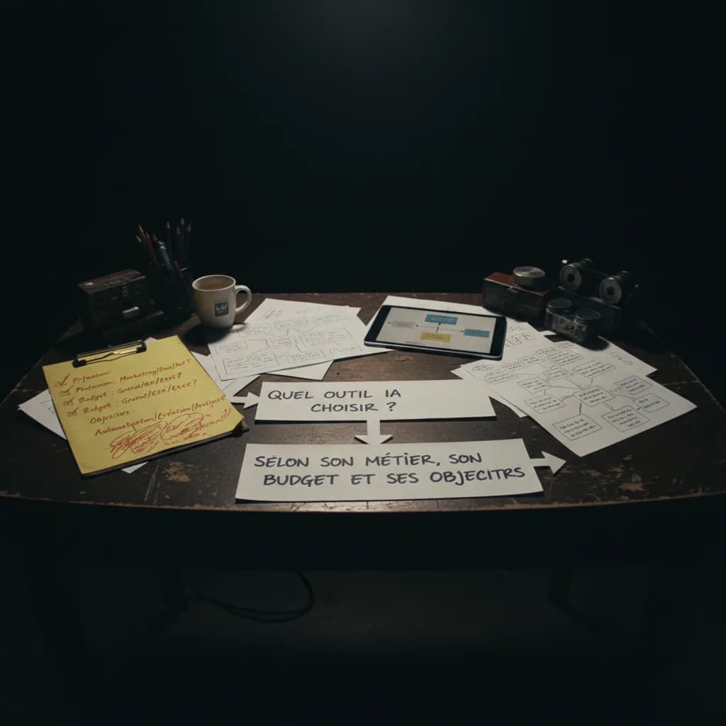 Quel outil IA choisir selon son métier, son budget et ses objectifs ? workflow Quel outil IA choisir selon son métier, son budget et ses objectifs ? workflow