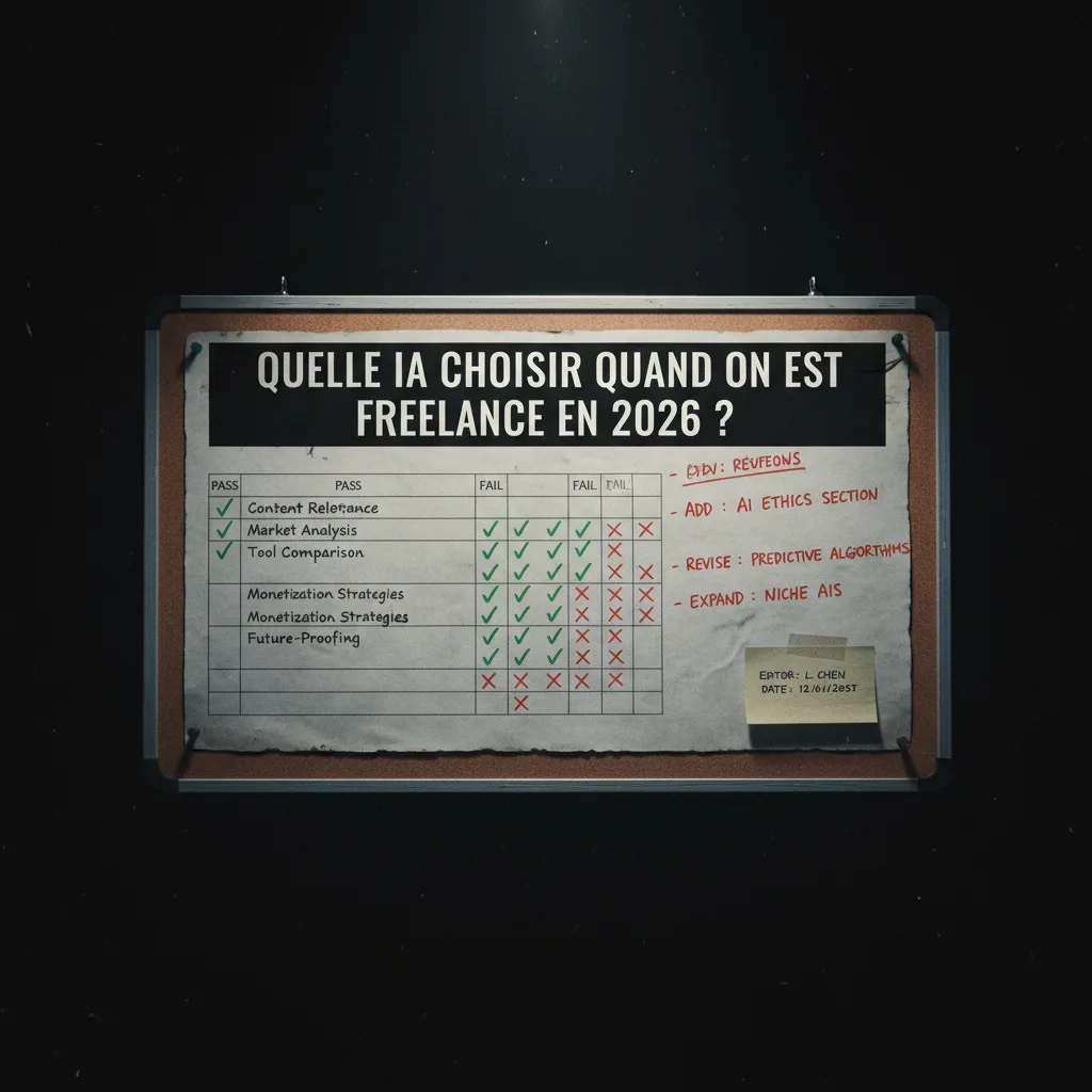 Quelle IA choisir quand on est freelance en 2026 ? quality control Quelle IA choisir quand on est freelance en 2026 ? quality control