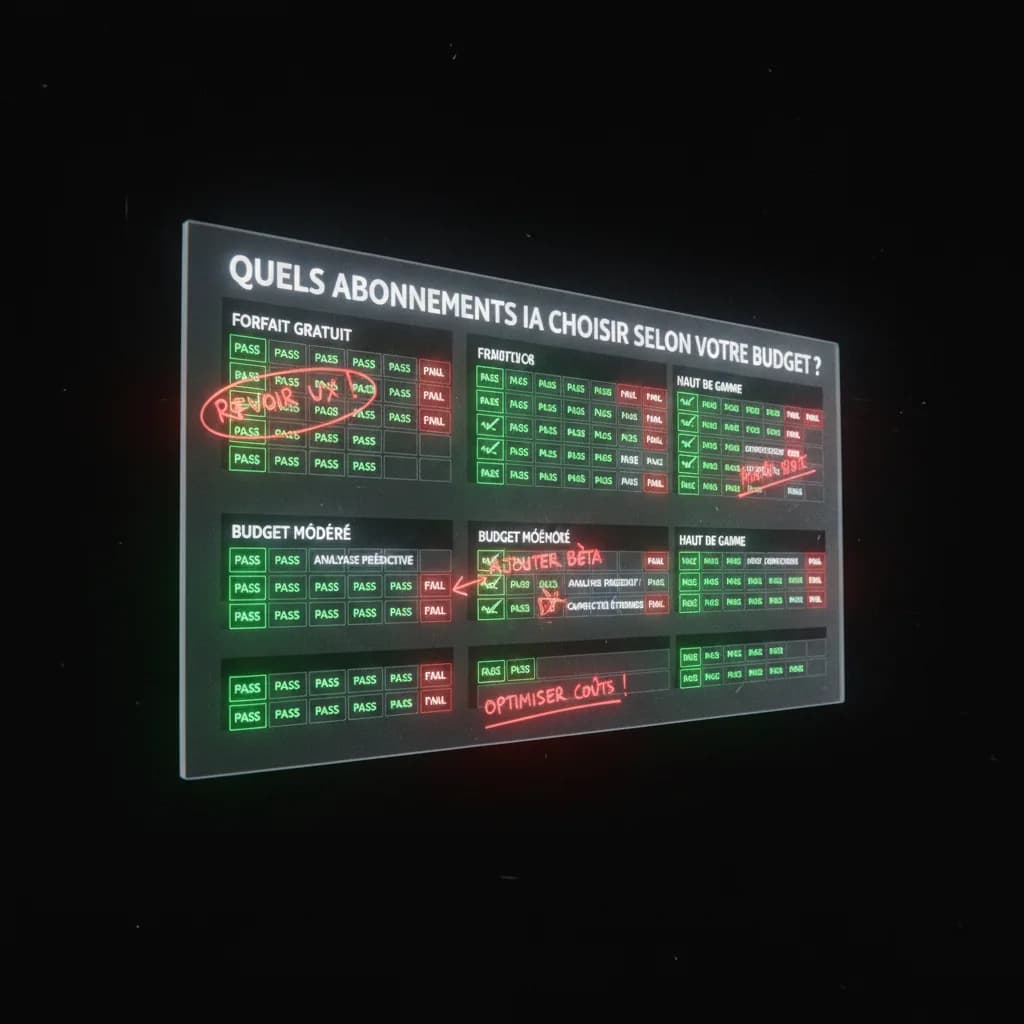 Quels abonnements IA choisir selon votre budget ? quality control Quels abonnements IA choisir selon votre budget ? quality control