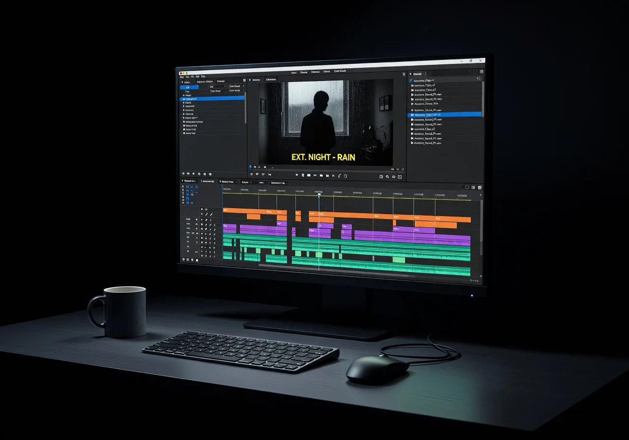 Image corps – Timeline avec plusieurs plans et points de coupe Image corps – Timeline avec plusieurs plans et points de coupe