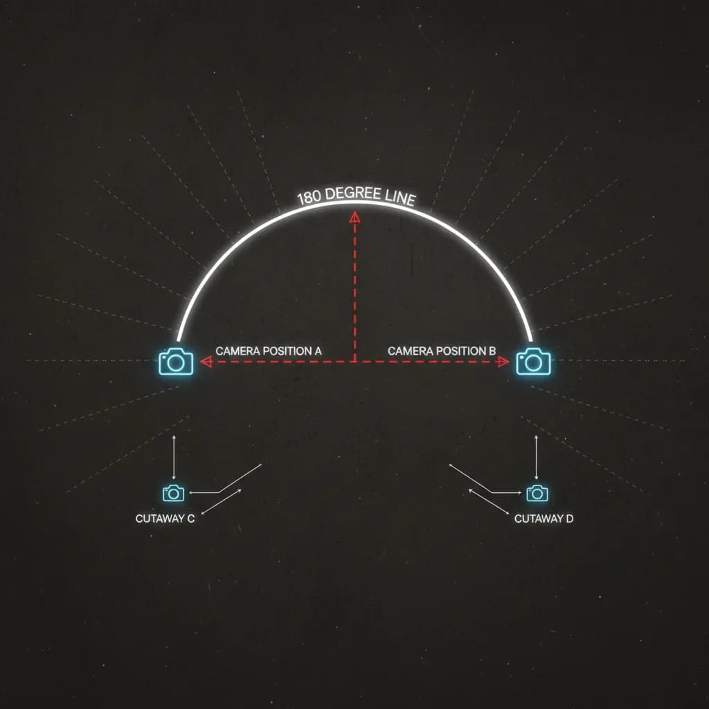 La règle des 180 degrés : pourquoi l'IA ne comprend pas la grammaire spatiale