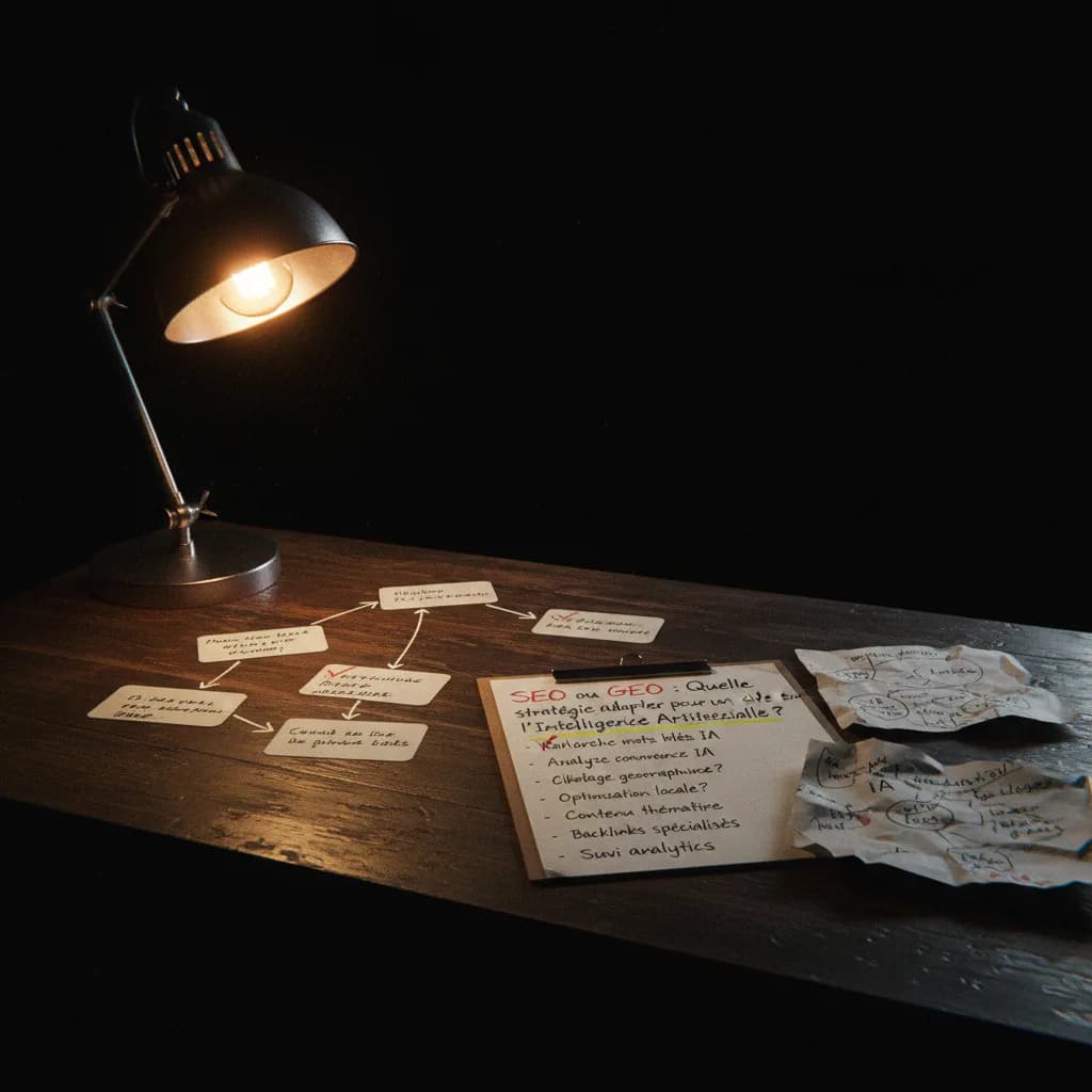 SEO ou GEO : quelle stratégie adopter pour un site sur l’intelligence artificielle ? workflow SEO ou GEO : quelle stratégie adopter pour un site sur l’intelligence artificielle ? workflow