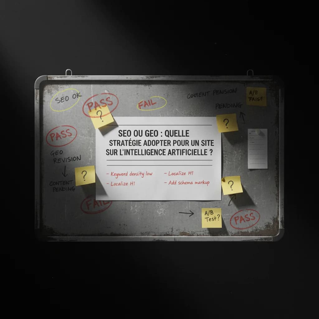 SEO ou GEO : quelle stratégie adopter pour un site sur l’intelligence artificielle ? quality control SEO ou GEO : quelle stratégie adopter pour un site sur l’intelligence artificielle ? quality control
