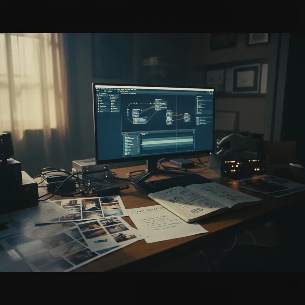 Image corps - workflow Créer une série photographique narrative entièrement générée par IA Image corps - workflow Créer une série photographique narrative entièrement générée par IA