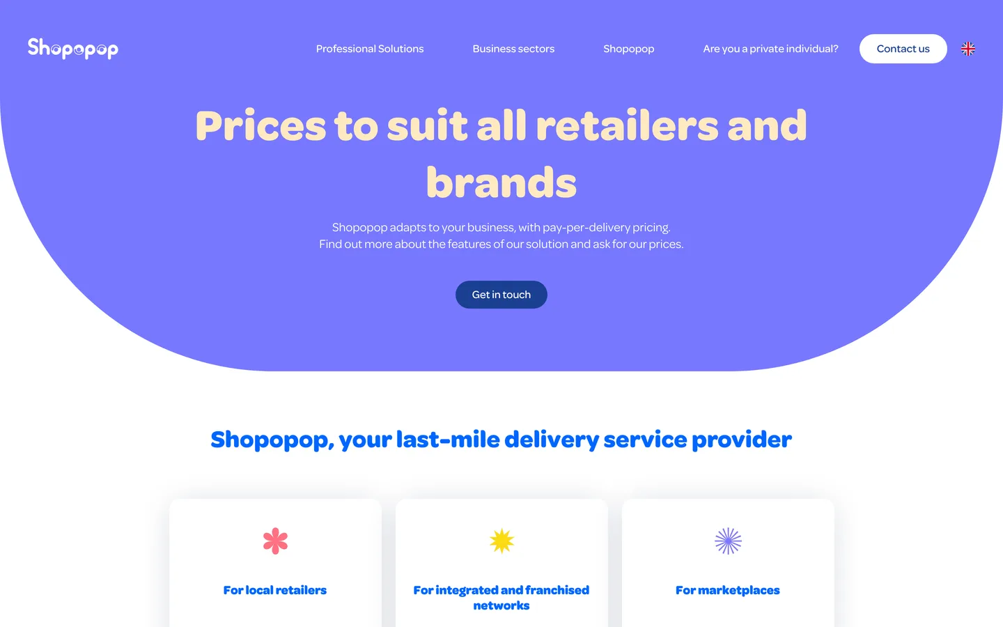 Page tarifs de Shopopop Comment Devenir (capture) Page tarifs de Shopopop Comment Devenir (capture)