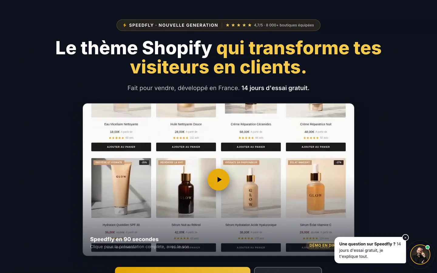 Speedfly thème Shopify français : avis, prix et fonctionnalités Speedfly thème Shopify français : avis, prix et fonctionnalités