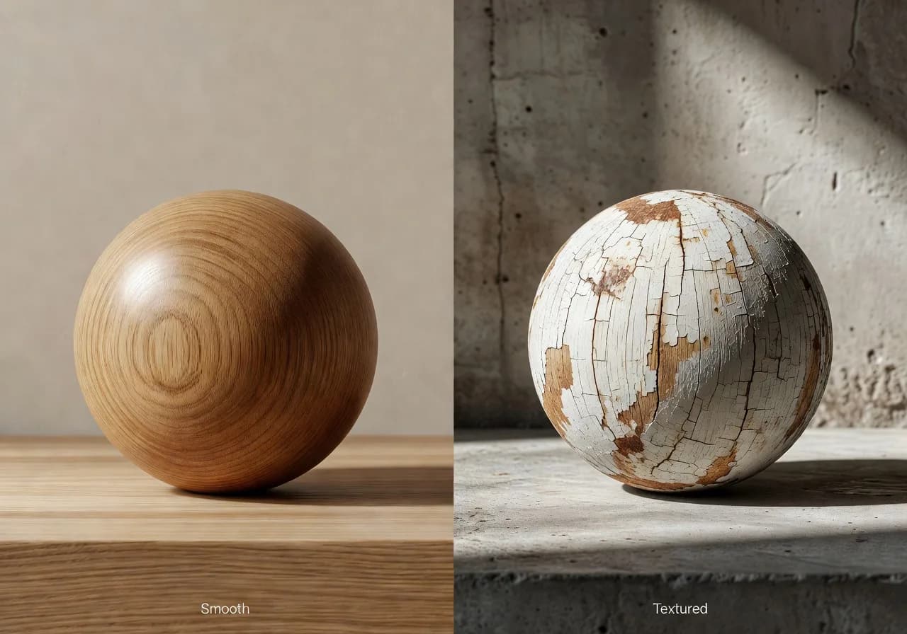 Image corps – Comparatif lisse vs texture Image corps – Comparatif lisse vs texture