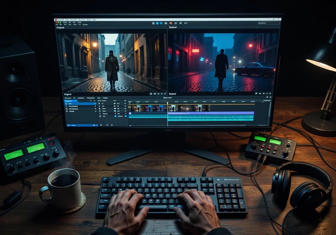Image corps – Avant / après stylisation V2V Image corps – Avant / après stylisation V2V