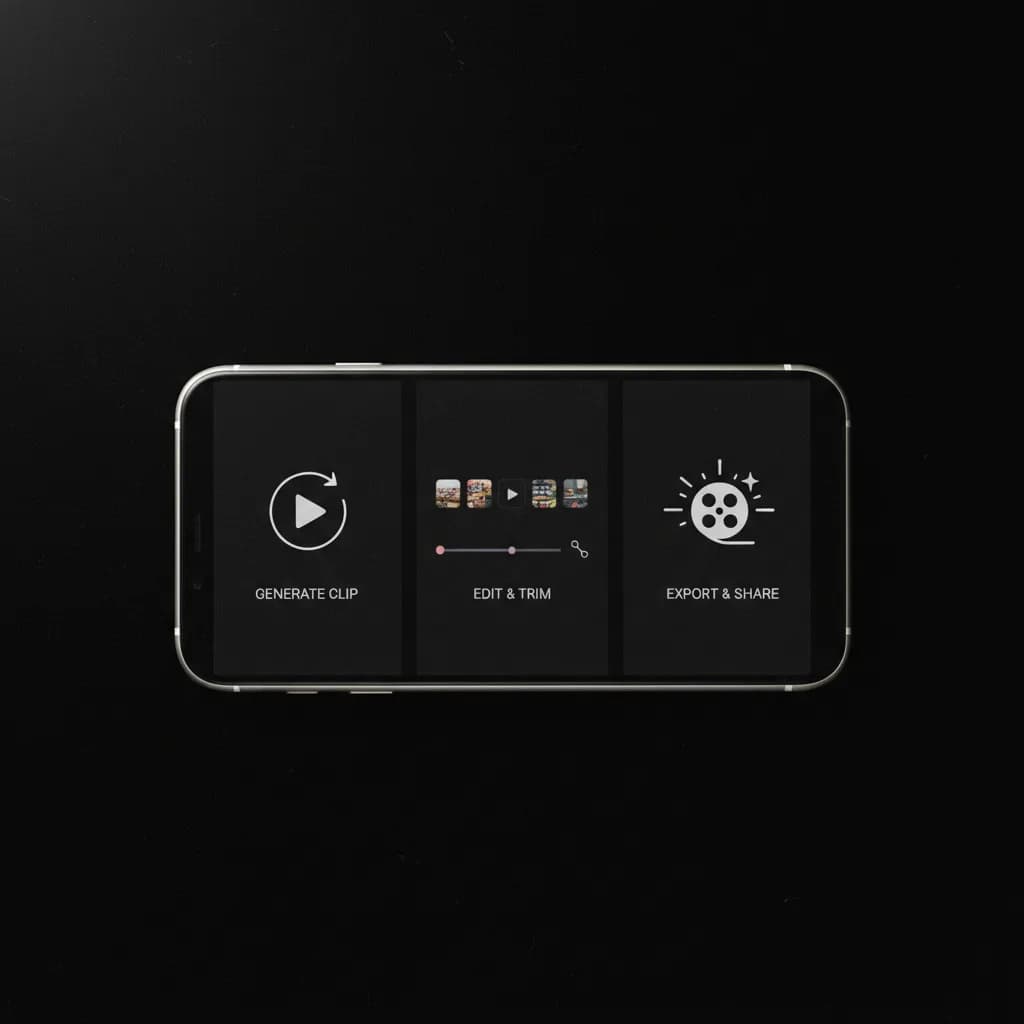 Image corps – Workflow CapCut Luma Runway sur mobile Image corps – Workflow CapCut Luma Runway sur mobile