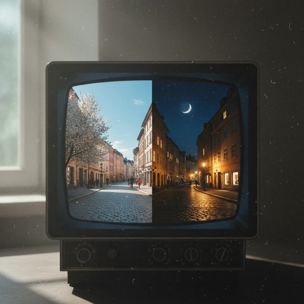 Image corps – Avant / après jour → nuit Image corps – Avant / après jour → nuit
