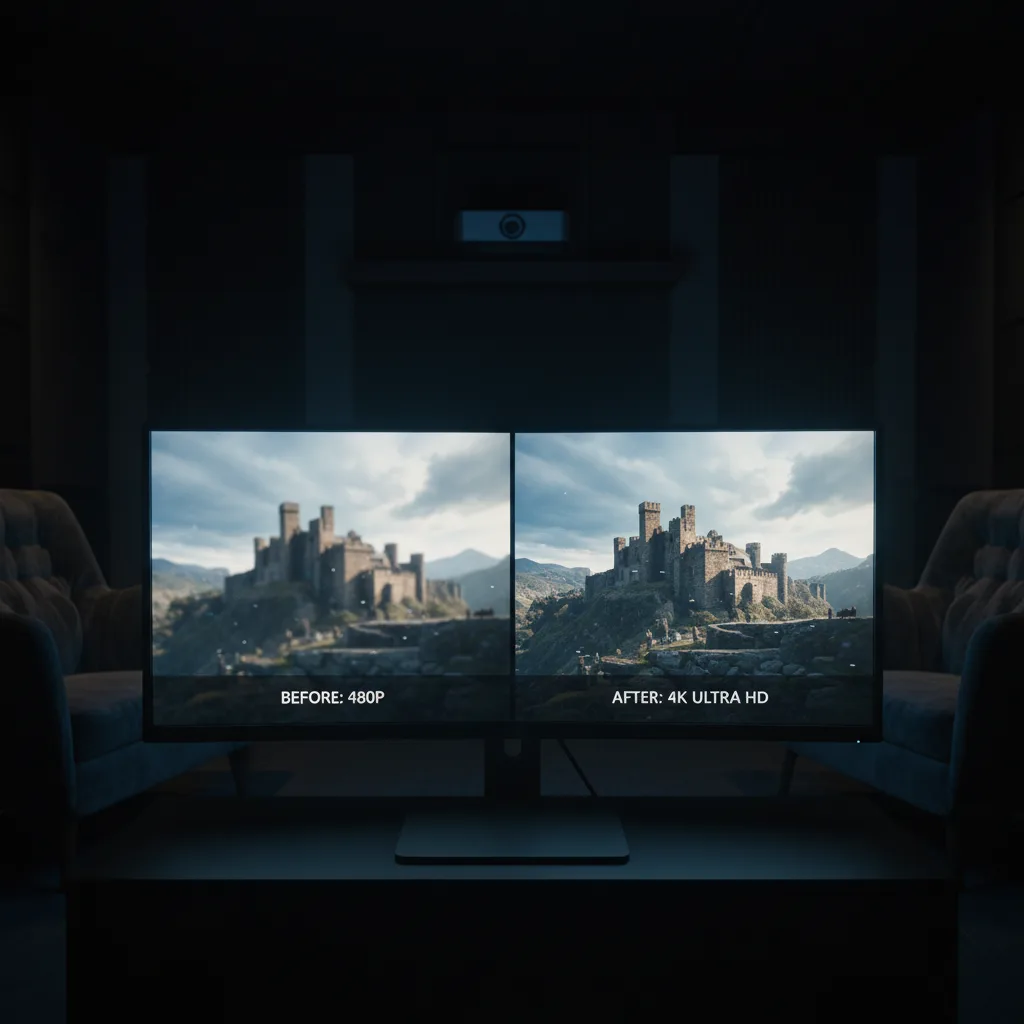 Image corps – Avant / après upscale Image corps – Avant / après upscale