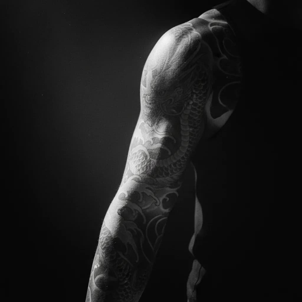 Illustration – Prévisualisation tatouage sur avant-bras Illustration – Prévisualisation tatouage sur avant-bras