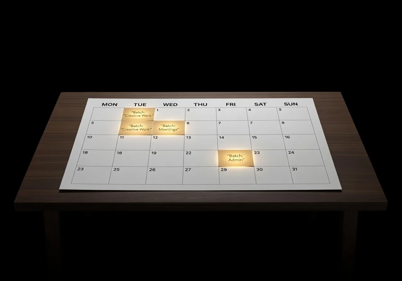 Calendrier de production : batching par jour Calendrier de production : batching par jour