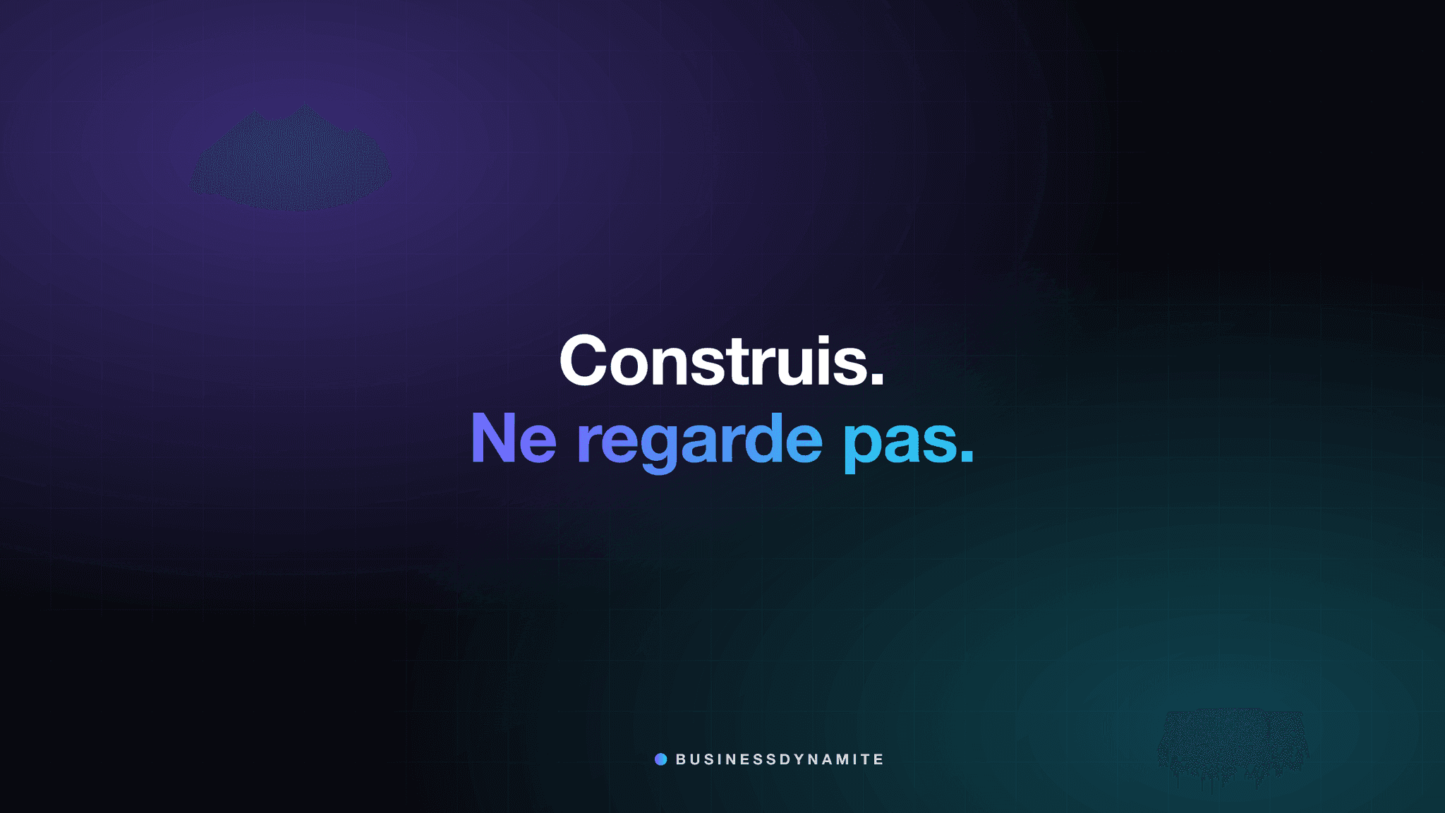 Fond d'écran : construis, ne regarde pas Fond d'écran : construis, ne regarde pas