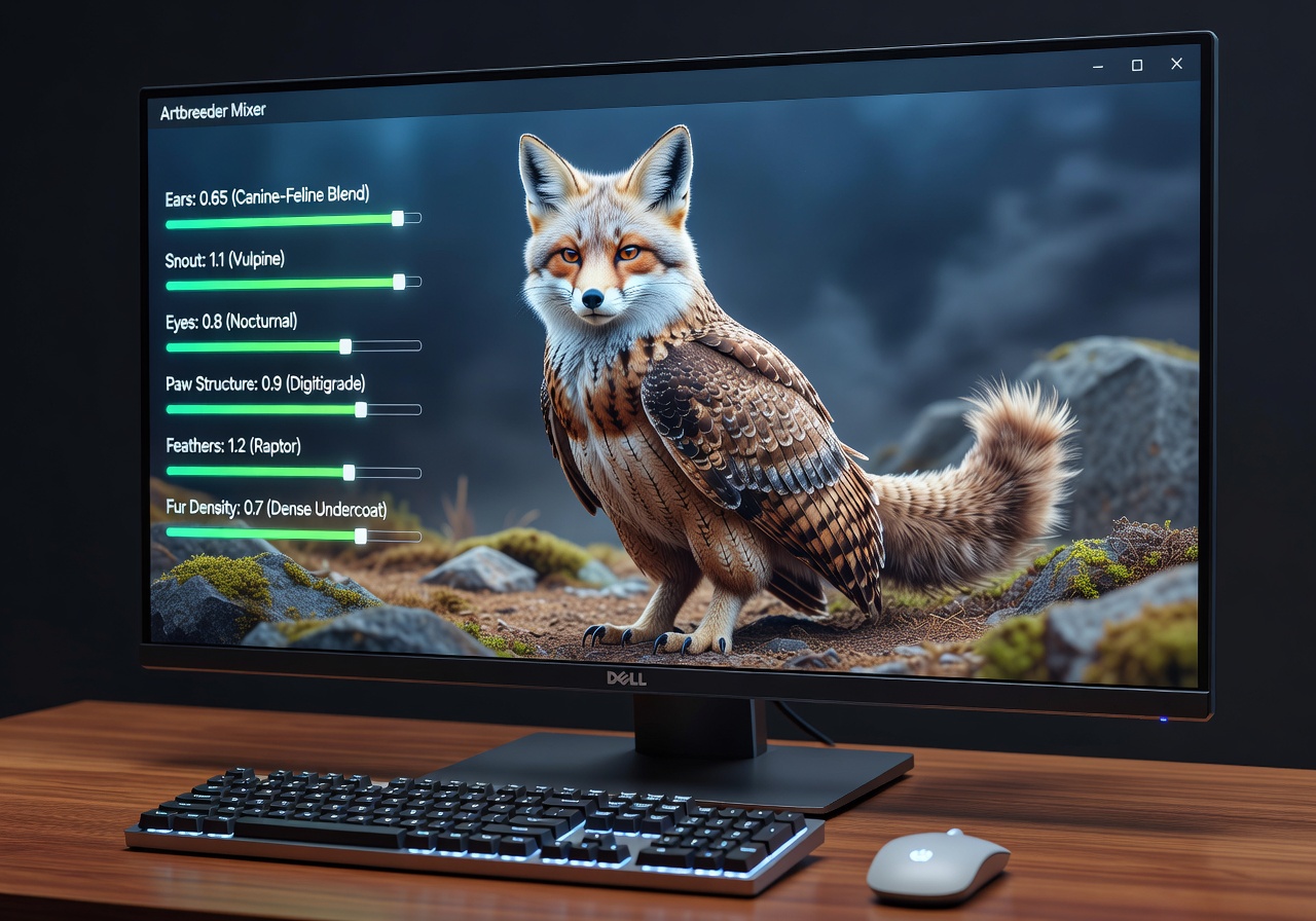 Image corps – Curseurs et mélange Artbreeder Image corps – Curseurs et mélange Artbreeder