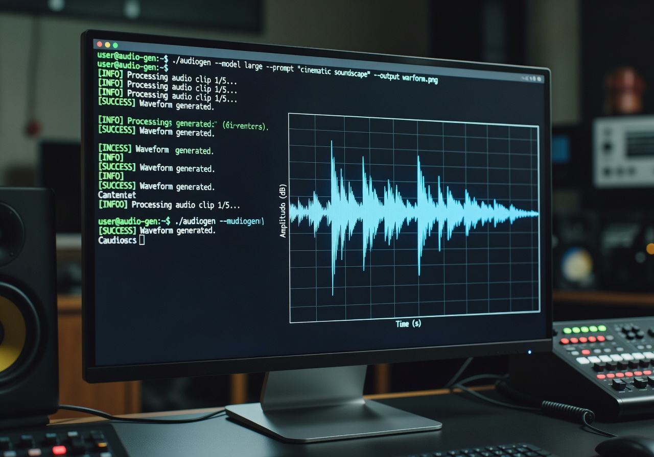 Image corps – Interface AudioCraft / AudioGen et prompt Image corps – Interface AudioCraft / AudioGen et prompt