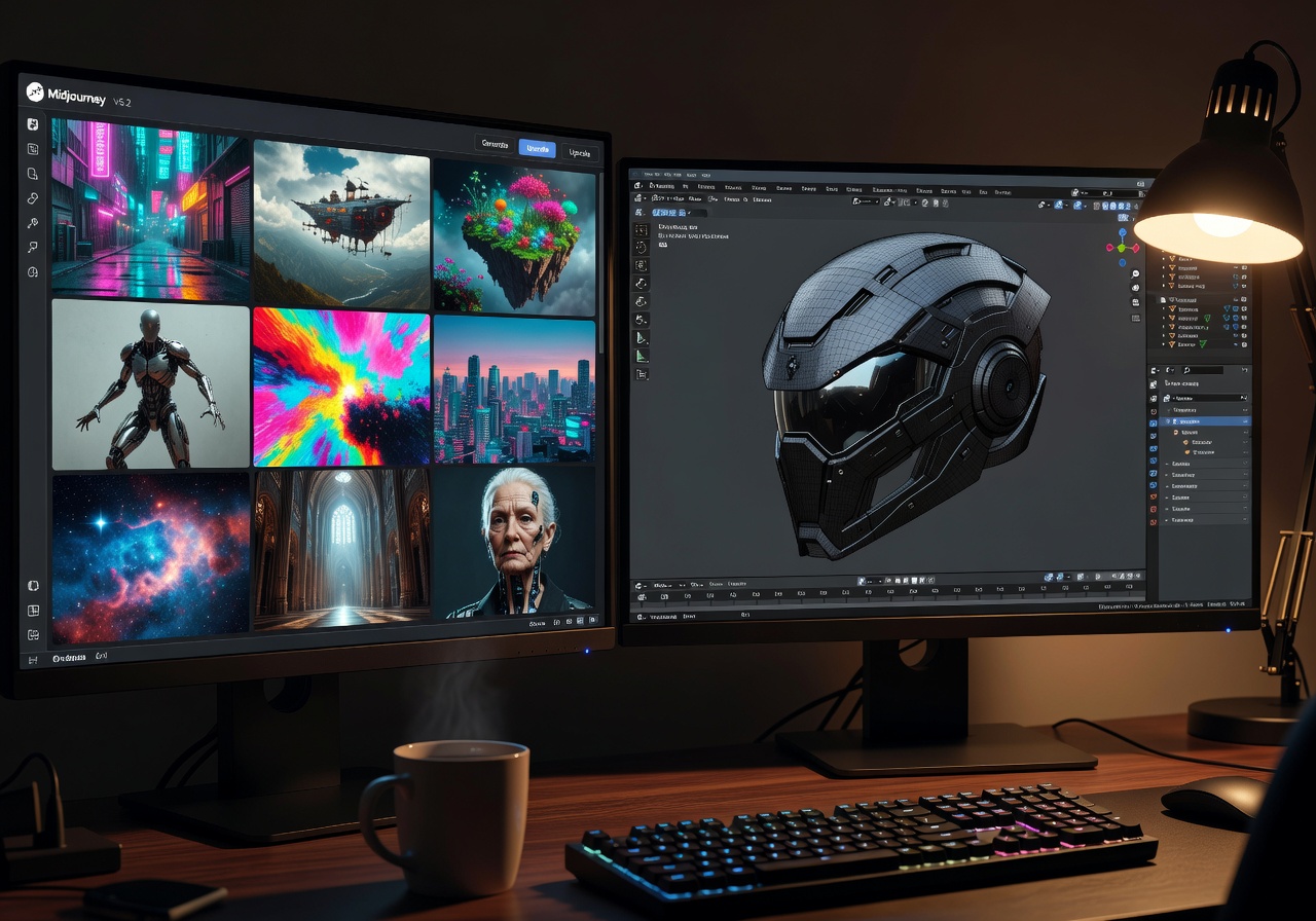 Image corps – Pipeline Midjourney → CSM → Blender Image corps – Pipeline Midjourney → CSM → Blender