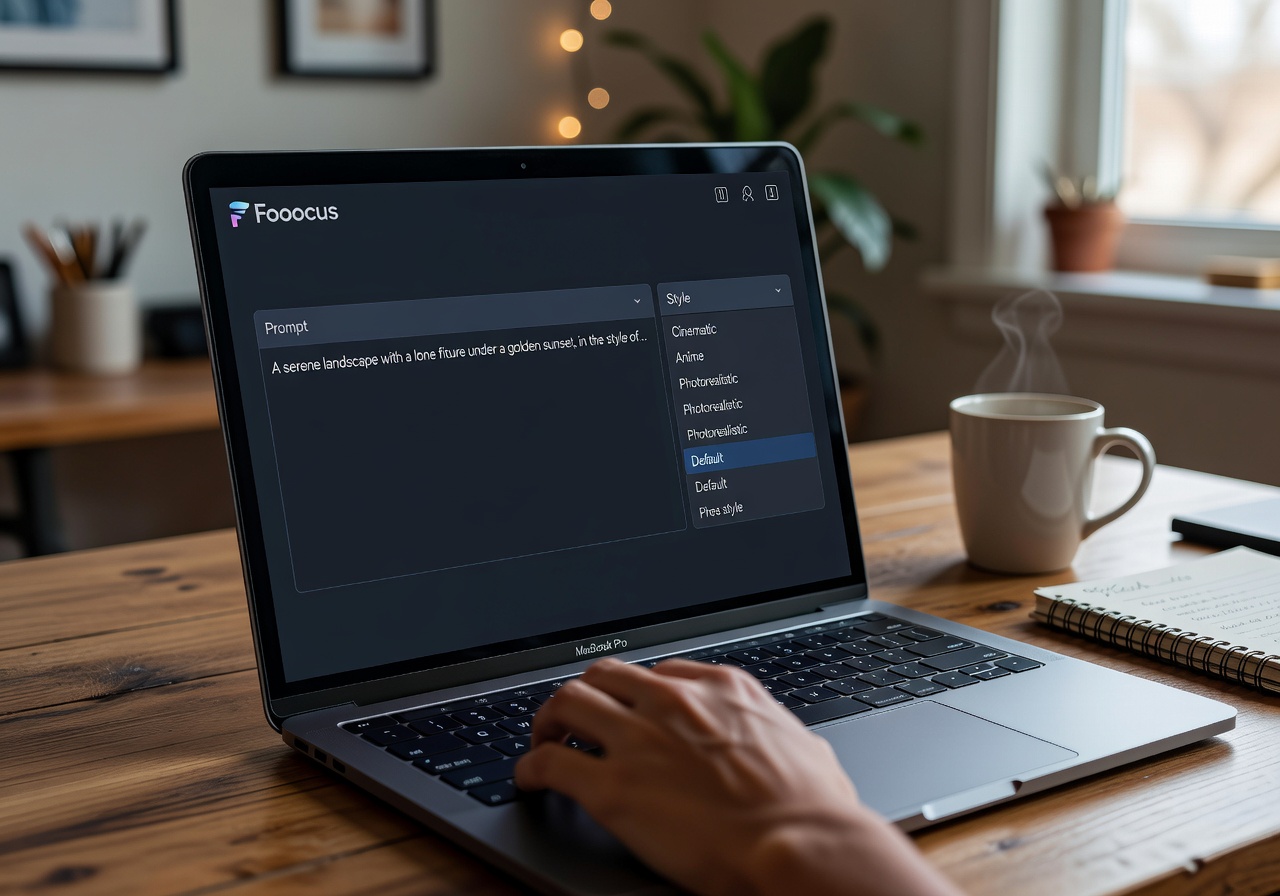 Image corps – Interface Fooocus prompt et style Image corps – Interface Fooocus prompt et style
