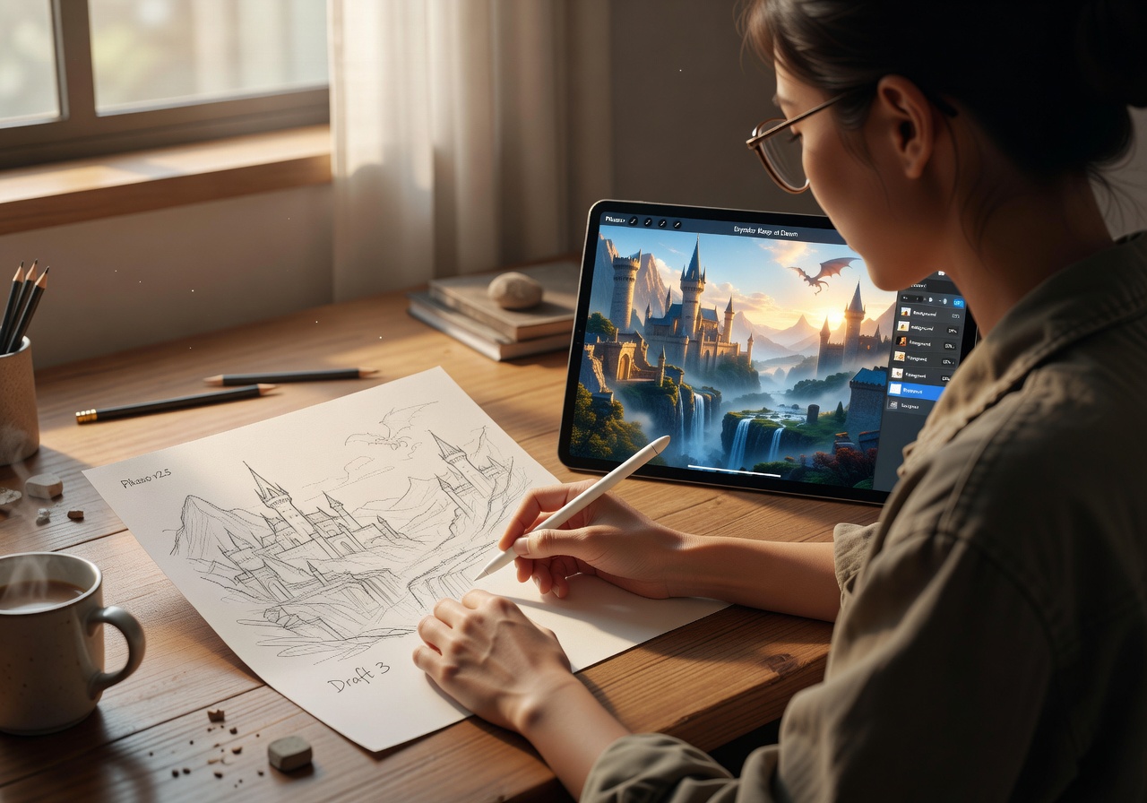 Image corps – Itération croquis Pikaso Image corps – Itération croquis Pikaso