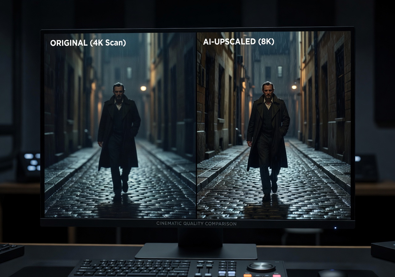 Image corps – Avant/après upscale Magnific sur écran Image corps – Avant/après upscale Magnific sur écran