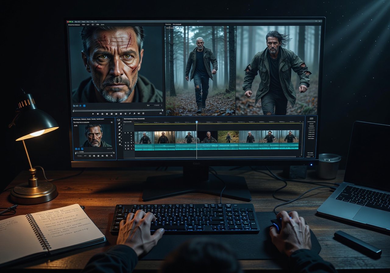 Image corps – Montage multi-plans cohérents Image corps – Montage multi-plans cohérents