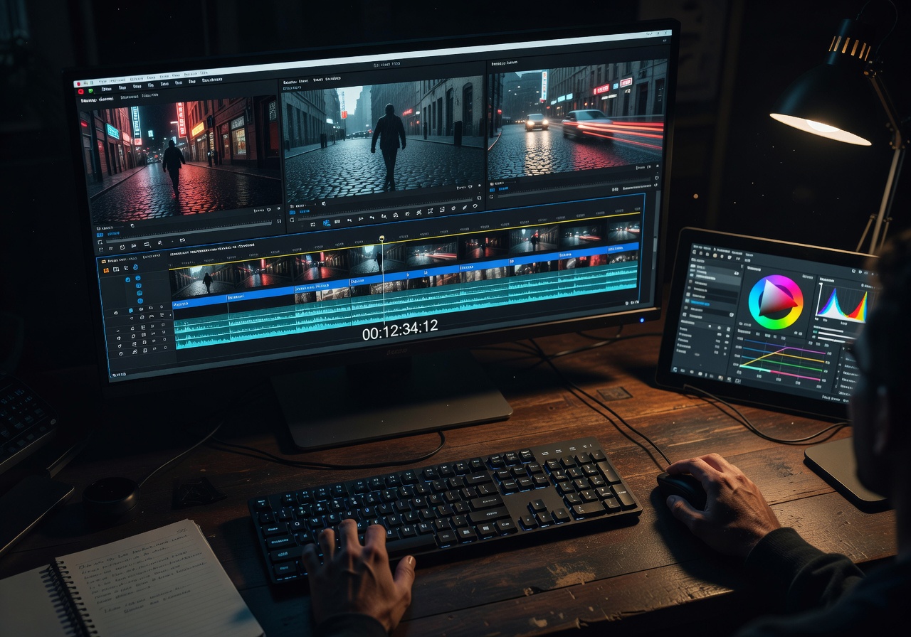 Image corps – Timeline montage avec B-roll Sora Image corps – Timeline montage avec B-roll Sora