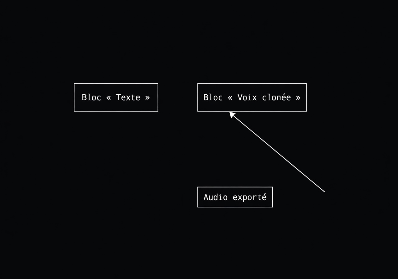 Image corps – Texte → audio avec voix clonée Image corps – Texte → audio avec voix clonée