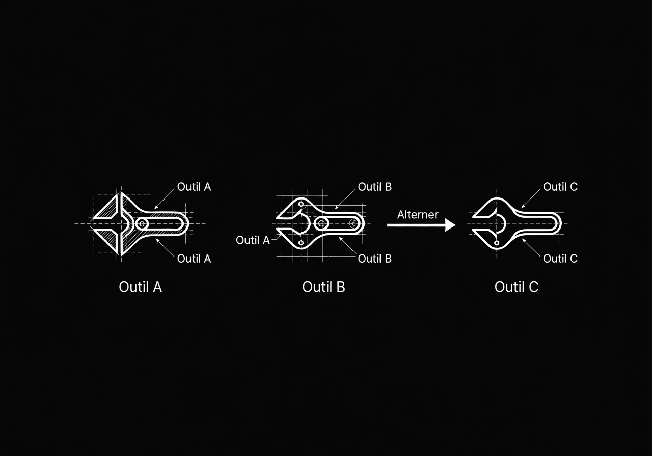 Image corps – Plusieurs outils en parallèle Image corps – Plusieurs outils en parallèle