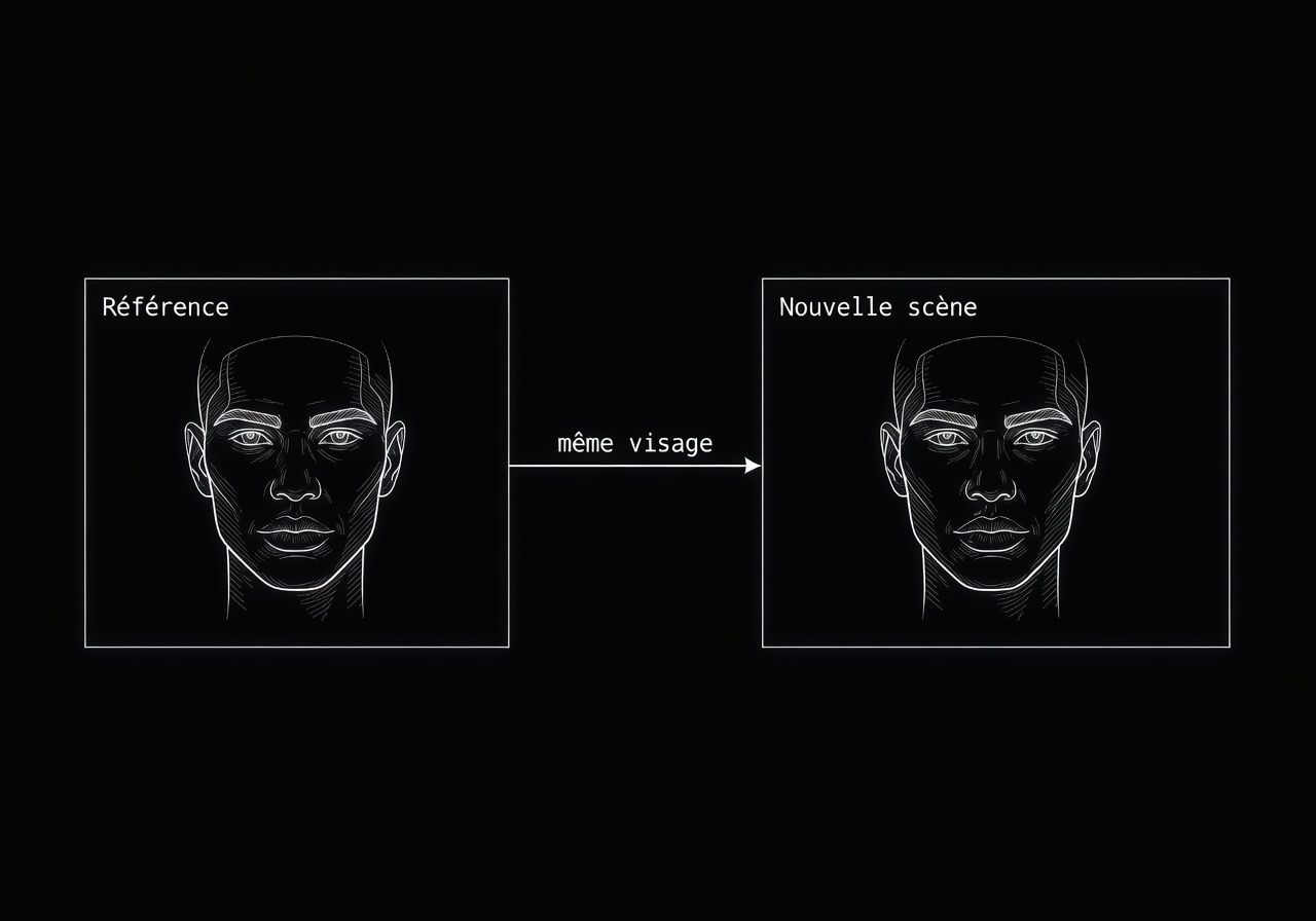 Image corps – Référence visage et prompt dans le chat Image corps – Référence visage et prompt dans le chat