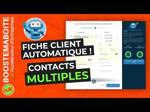 Infos Client automatiques et Contacts multiples - Mise à jour Henrri 10/2021