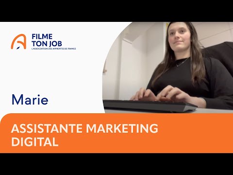 Marie, assistante marketing digital en alternance