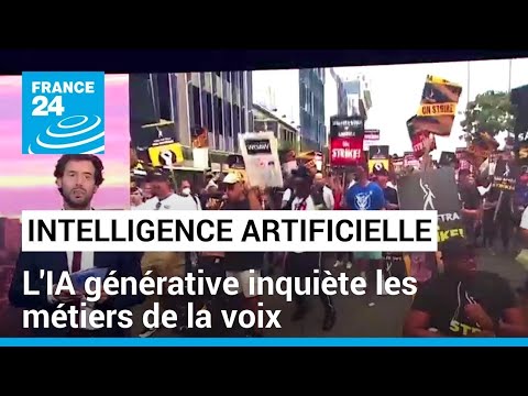 L'intelligence artificielle générative inquiète les métiers de la voix d'Hollywood à Bruxelles