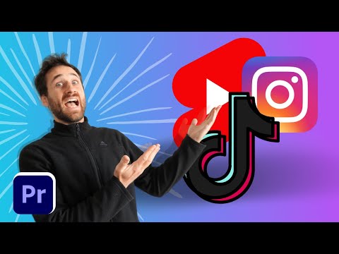 Créer une vidéo tiktok, Instagram reel, youtube shorts - format vertical - avec Première pro 😉