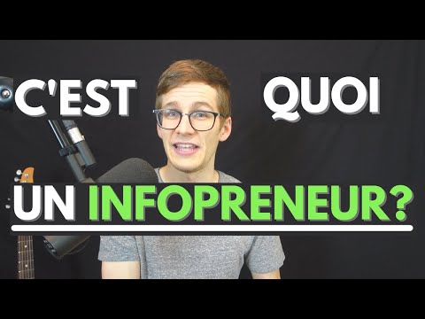 Qu’est-ce qu’un INFOPRENEUR?