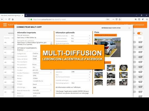 AutoCerfa - Multidiffusion des annonces sur Leboncoin et Lacentrale