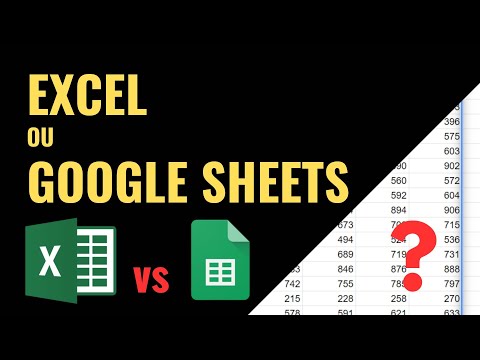 EXCEL ou GOOGLE SHEETS : le comparatif