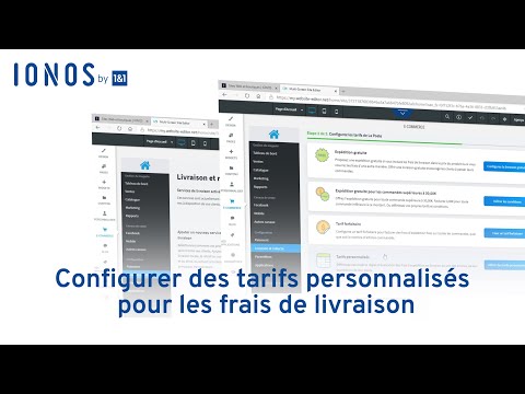 Configurer des tarifs personnalisés pour les frais de livraison [Tutoriel MyWebsite e-Commerce]