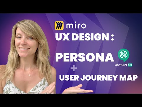 UX Design - Persona fait avec ChatGPT - User Journey Map - Exemple concret sur Miro - Tuto français