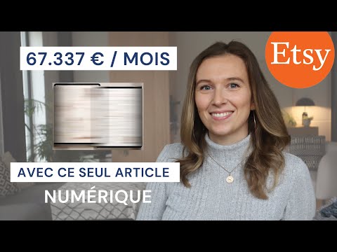 Les articles et catégories qui rapportent le plus sur Etsy