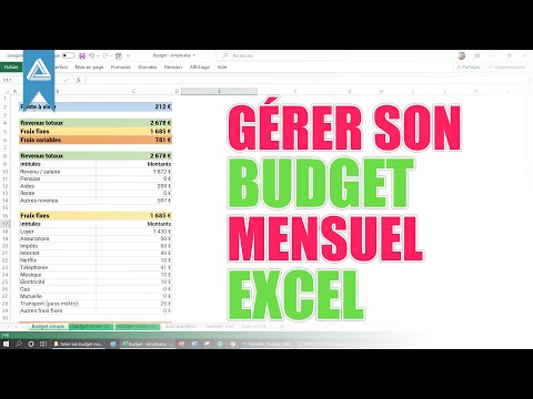 Gérer son budget mensuel (et annuel) avec Excel