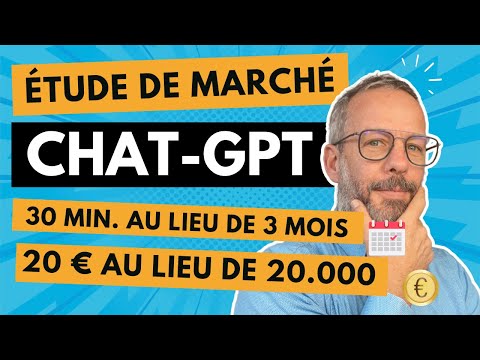 ChatGPT: Économisez 20 000€ sur votre étude de marché