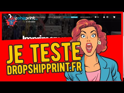 Je teste DROPSHIPPRINT 👕 ( Fournisseur print on demand )