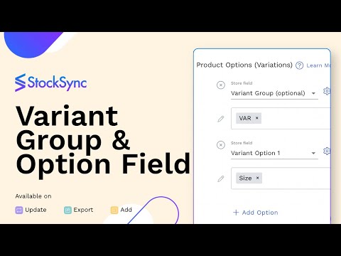 How to Add/Update Variant Option in Stock Sync - Column Matching Tutorial | Inventory Management