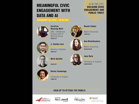 AI in the City: Meaningful civic engagement with data and AI