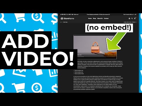 How to Add Video to Shopify Without YouTube!