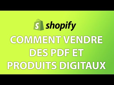 Comment vendre des produits numériques, PDF, ebook, mp3 et vidéos sur Shopify ?