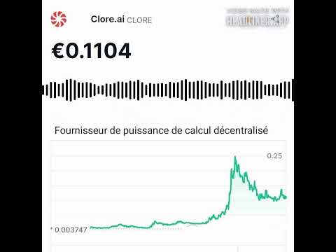 Clore.ai $CLORE plateforme de GPU décentralisée pour l'intelligence artificielle