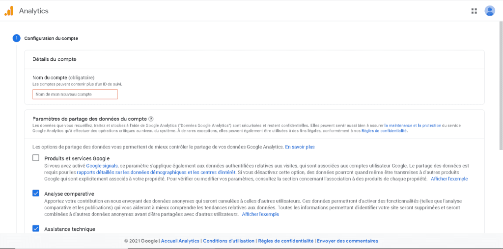 Etapes Google Analytics